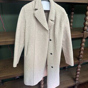 Velvet By Graham & Spencer Cream Teddy Coat